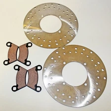 2010 2011 Polaris 400 Ranger HO Front Brakes Brake Pads and Brake Rotors