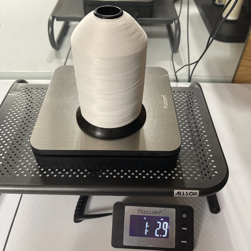 Eddington Thread 69 Polyester White Lid Of 3 1LB Spools Soft TR-COHS - Image 4 of 4