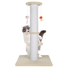 Ahomdoo 36.5 Inch Cat Scratching Post Heavy Duty Cat Scratch Post Handmade Co...