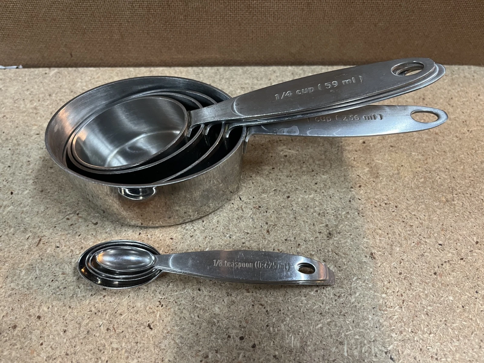 Cuisipro Stainless Steel Measuring Cups (4) + Spoons (4) Sets C96
Opens in a new window or tab
