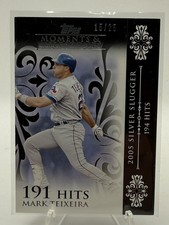 2008 Topps Moments and Milestones Black Mark Teixeira /25 Texas Rangers