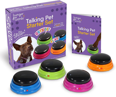 Talking Buttons Starter Set - Recordable Buttons to Teach Your Dog to Communicat