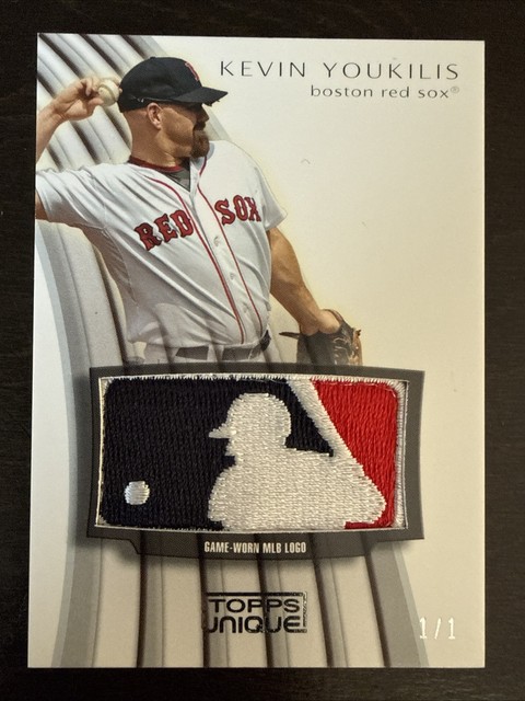 Kevin Youkilis🔥2009 Topps Unique LOGOMAN Logo PATCH Relic #LM-KY 1/1 Red Sox💥
