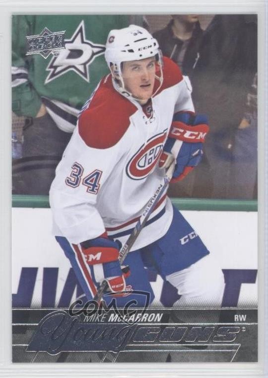 2015-16 Upper Deck Young Guns Mike McCarron #491 Rookie RC