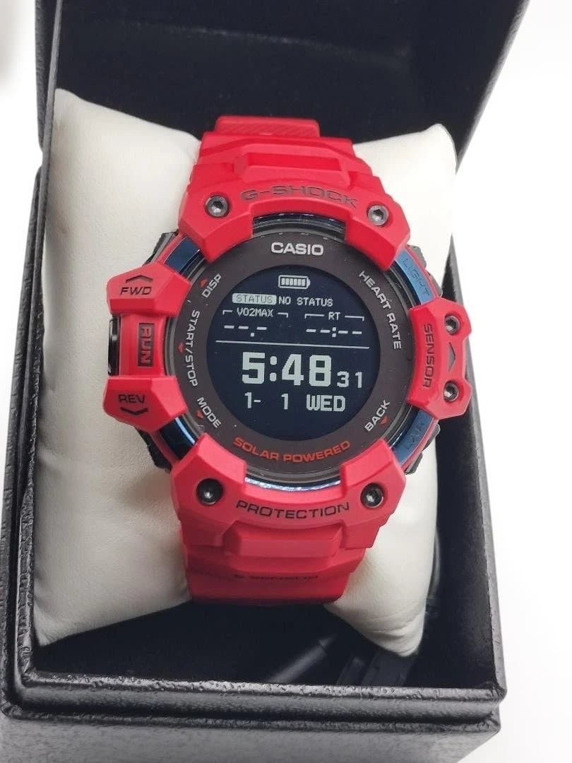 CASIO G-SHOCK GBD-H1000 Red Heart Rate Monitor Digita… - Gem