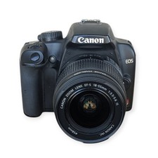 Canon EOS Rebel XS DSLR Black Digital Camera 18-55mm Lens Tested No Charger