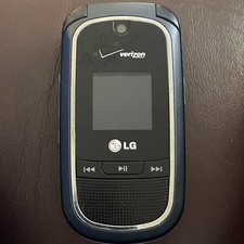 Vintage LG VX8360 Verizon Blue Cellular Flip Phone RARE Not Tested-Parts Only