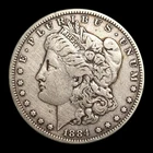 Vf 1884 S Morgan Silver Dollar Us Coin San Francisco Vf Details