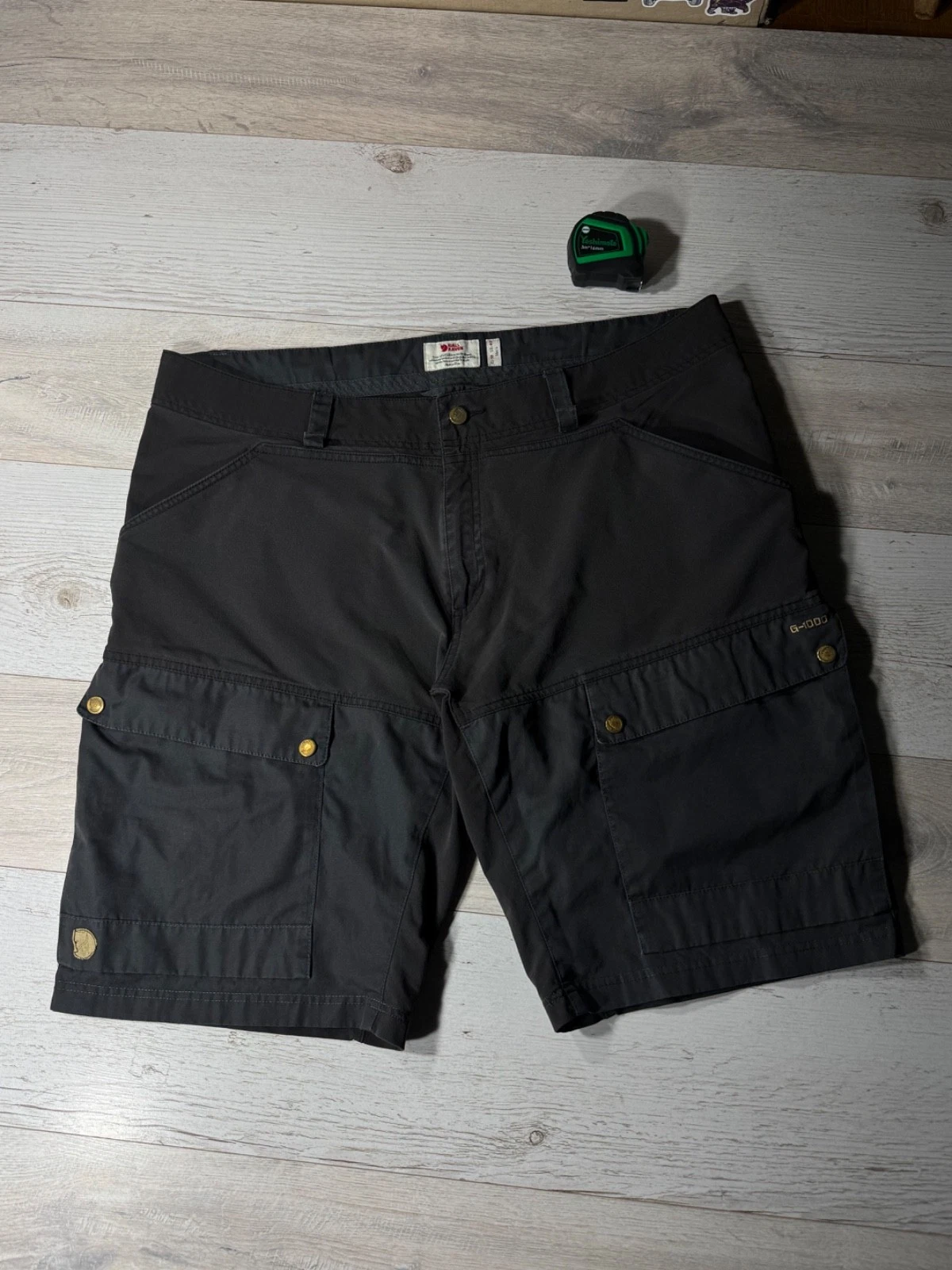 Fjallraven Keb Shorts Mens US 40 EU 58 Gray G-1000 Outdoor Hiking Cargo