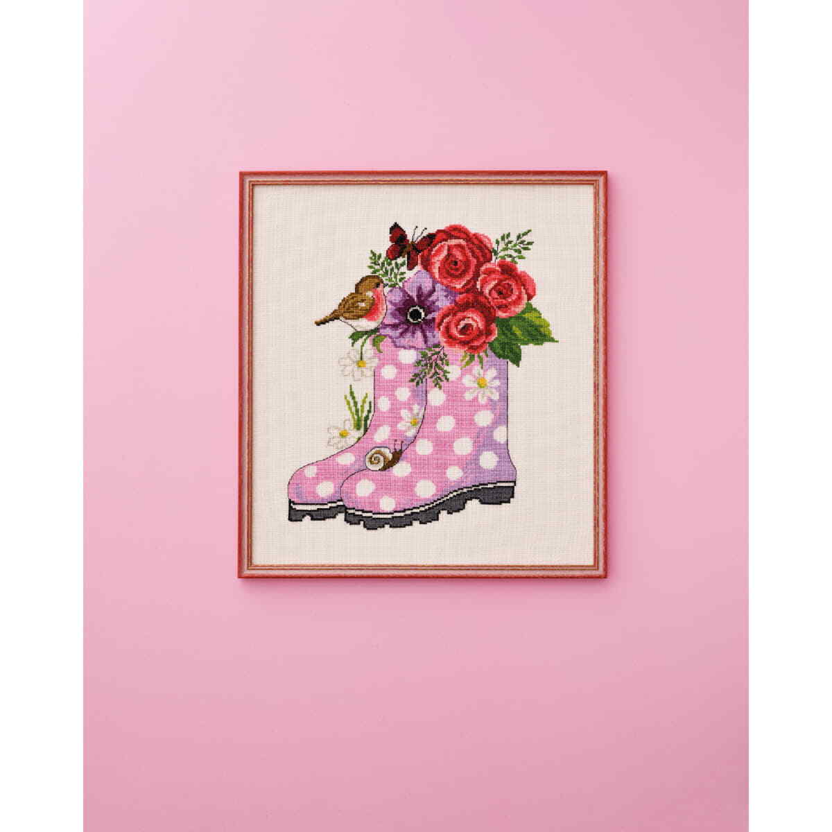 Permin counted cross stitch kit ""The boots "", 35x39cm, DIY