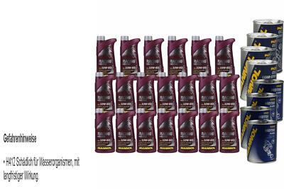 20L Motoröl MANNOL Racing+Ester 10W-60 4xLeak-Stop+Motor Flush