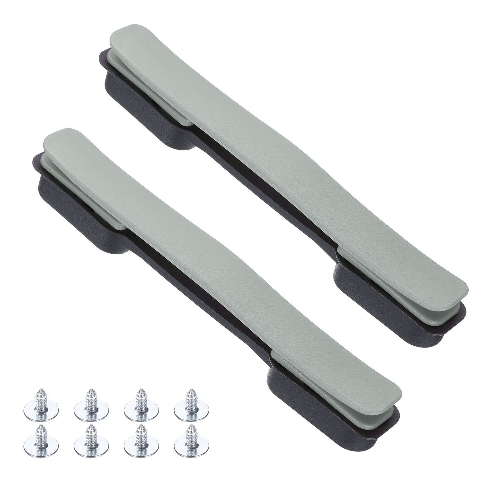 2 Pcs 8.5 Inch Silver Grey Luggage Handle Replacement with Screws