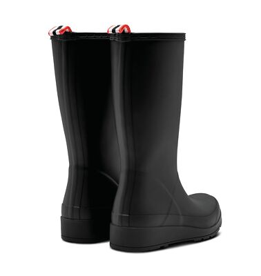 レインブーツ HUNTER WOMEN Original Tour Toll Rain Boots Black WFT2210RMAB Hunter Women's Original Tall Rain Boots Black - Tip Top