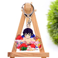 Demon Slayer Pendant Keychain Christmas Tokitou Muichirou Anime Keyring Gift 15