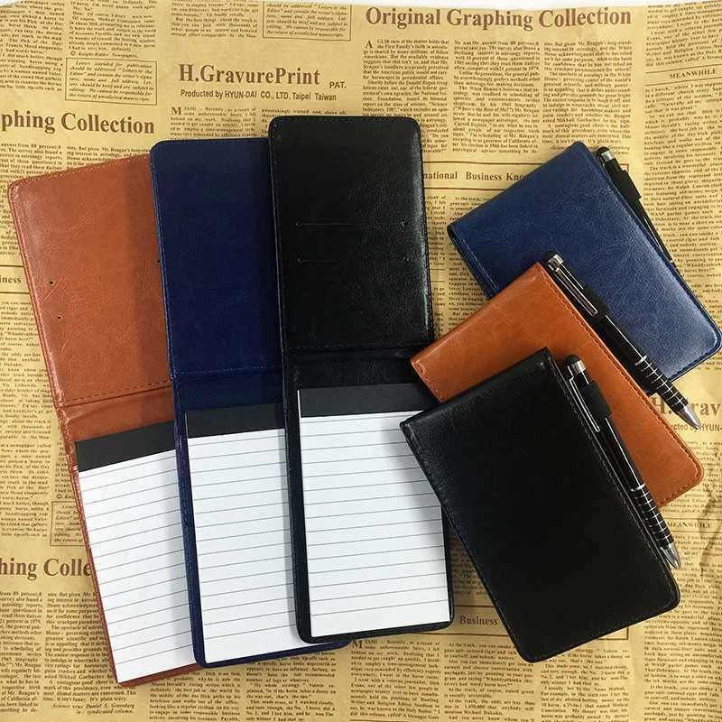 A7 Pocket Notebook Pad Book Ruled Shopping Note Pad Leather Handy Memo Small - Image 3 of 4