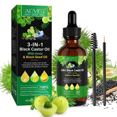 Haaröl Haarpflege Ätherisches Öl Rizinusöl Amlaöl Schwarzkümmelöl Haut Haare