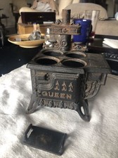 Vintage Cast Iron Toy Stove -Queen Miniature - Perhaps Salesman Sample Parts