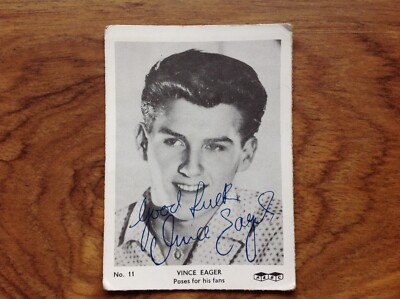 Vince Eager A & B C Golden Boys Photographic Card. Free UK Postage