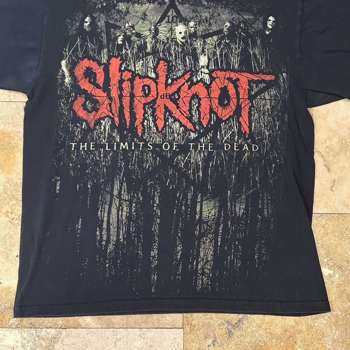 Vintage Slipknot The Limits Of The Dead All Over Print T-Shirt Size Large  Black