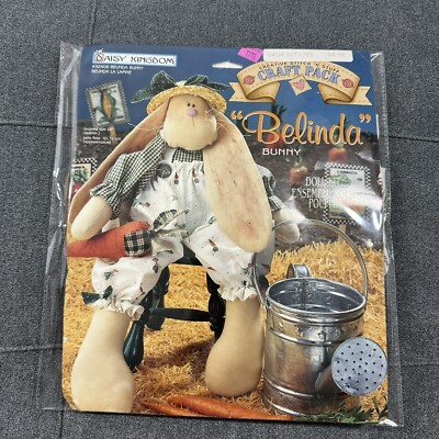 Daisy Kingdom Belinda Bunny Doll 18  1996 Cut Sew Fabric Panel Some Pieces Cut
