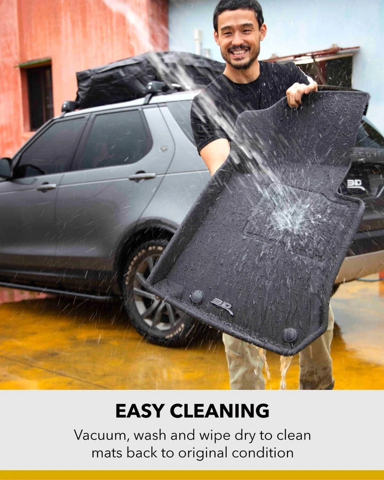 3D MAXpider Complete Set Custom Fit All-Weather Floor Mat for Mercedes-Benz GLS - Imagem 2 de 4