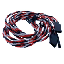 (5) Futaba Servo Extension Leads with 45CM Heavy Duty Twisted 20awg Wire