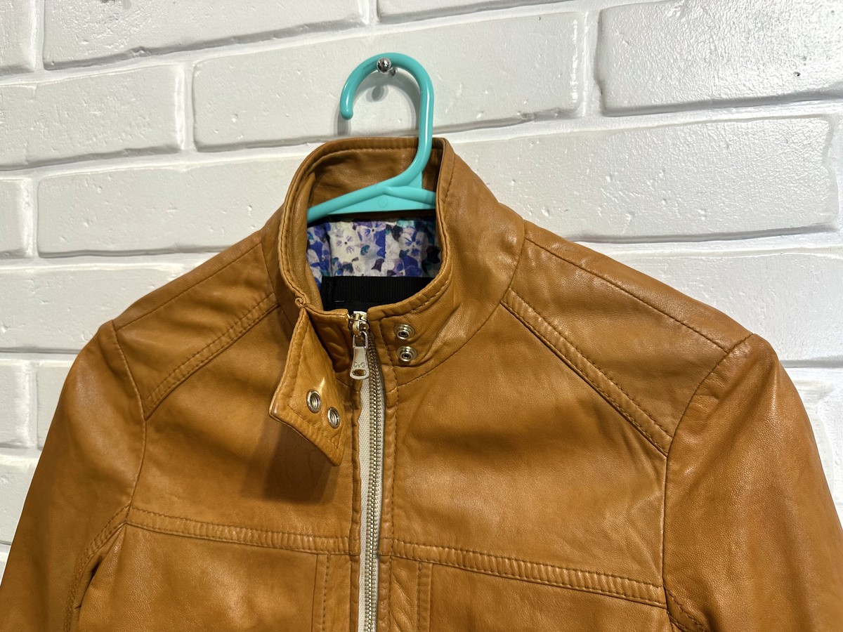 VINTAGE DOLCE & GABBANA LEATHER JACKET Women's SZ IT 40 S US