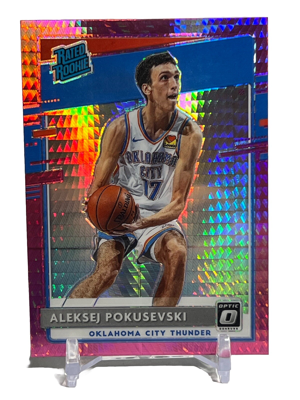 ALEKSEJ POKUSEVSKI RATED ROOKIE PINK HYPER Prizm 2020-21 DONRUSS OPTIC #167