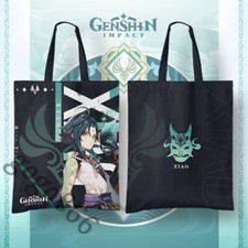 Anime Genshin Impact Xiao Cosplay Purse Tote Shoulder Bag Shopping Bag