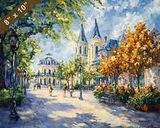 New Orleans Jackson Square oil painting 8x10 Print