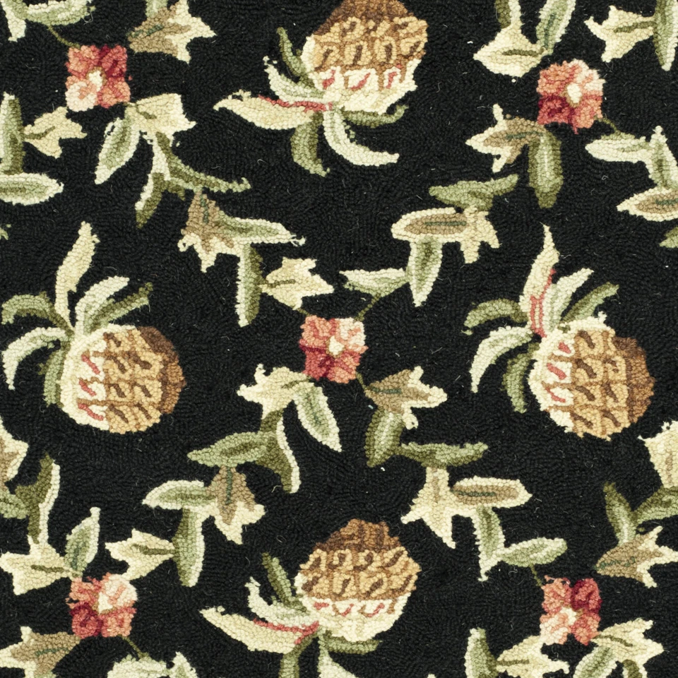 Safavieh Chelsea BLACK / IVORY 4'-6" X 6'-6" Oval Area Rug - HK164A-5OV - Image 3 of 3