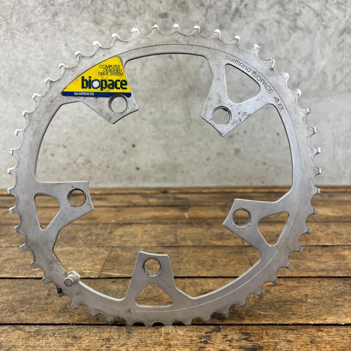 素敵な Vintage Shimano Biopace Chainring 48 Tooth 110 BCD 48t Alloy ビンテージパーツ