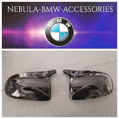 BMW G01 X3 G02 X4 G05 X5 G06 X6 G07 X7 GLANZ SCHWARZ M STYLE FLÜGEL SPIEGEL ABDECKUNGEN 