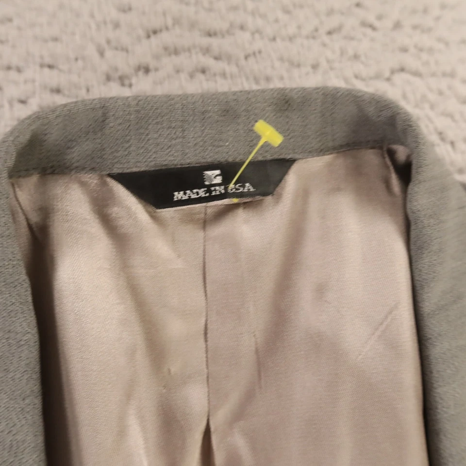 VINTAGE Hopsack Jacket XL XLT Gray Heather 100% Wool Blazer Sport Coat 46L - Image 3 of 4