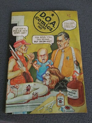 D.O.A. COMICS NUMBER ONE, 1976 JIM OSBORNE/ SAVING GRACE $1 FIRST PRINT