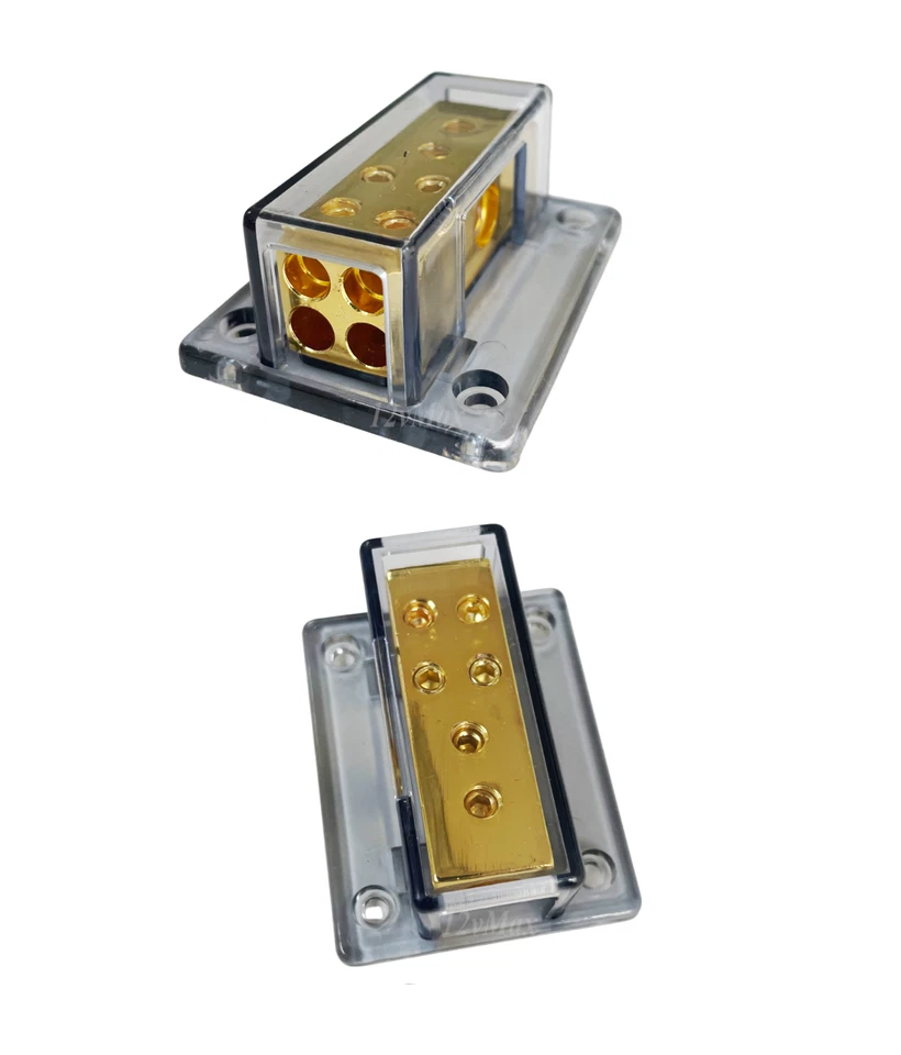 Car Audio Distribution Block Amplifier (2) 4 Gauge In (4) 8 Gauge No Fuse Power - Image 2 of 2