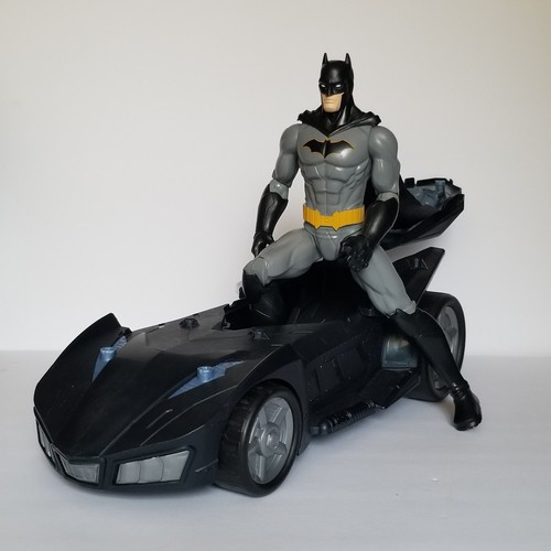 Batman 12" Inch Action Figure+ Batmobile DC Comics