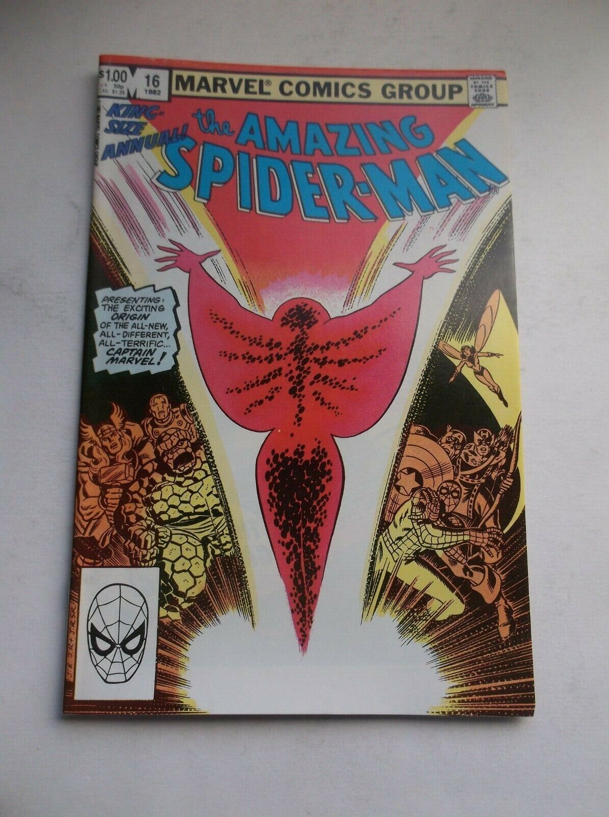 MARVEL:  AMAZING SPIDER-MAN KING-SIZE ANNUAL #16, 1ST MONICA RAMBEAU, 1982, VF-!