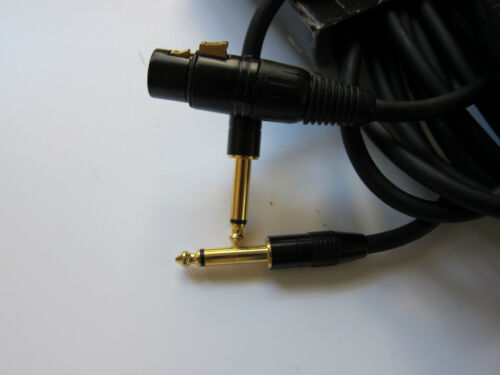 LOT 2 OF 20 Ft XLR 3Pin Female to 6.35mm Microphone Mic Audio Cable - Picture 2 of 5