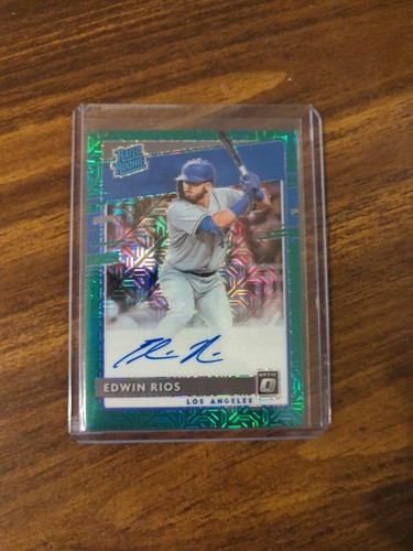 2020 Panini Donruss Optic Edwin Rios Rated Rookies Signatures Green /99 ...
