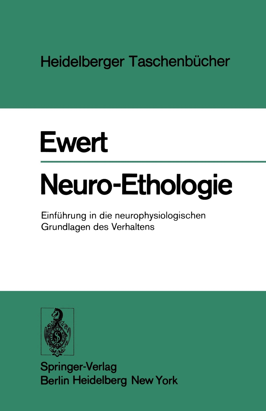 Thumbnail - Neuro-ethologie | J. -p. Ewert | Taschenbuch | Heidelberger
