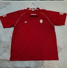 Mens XL Adidas Climacool Indiana Hoosiers Polo Golf Shirt