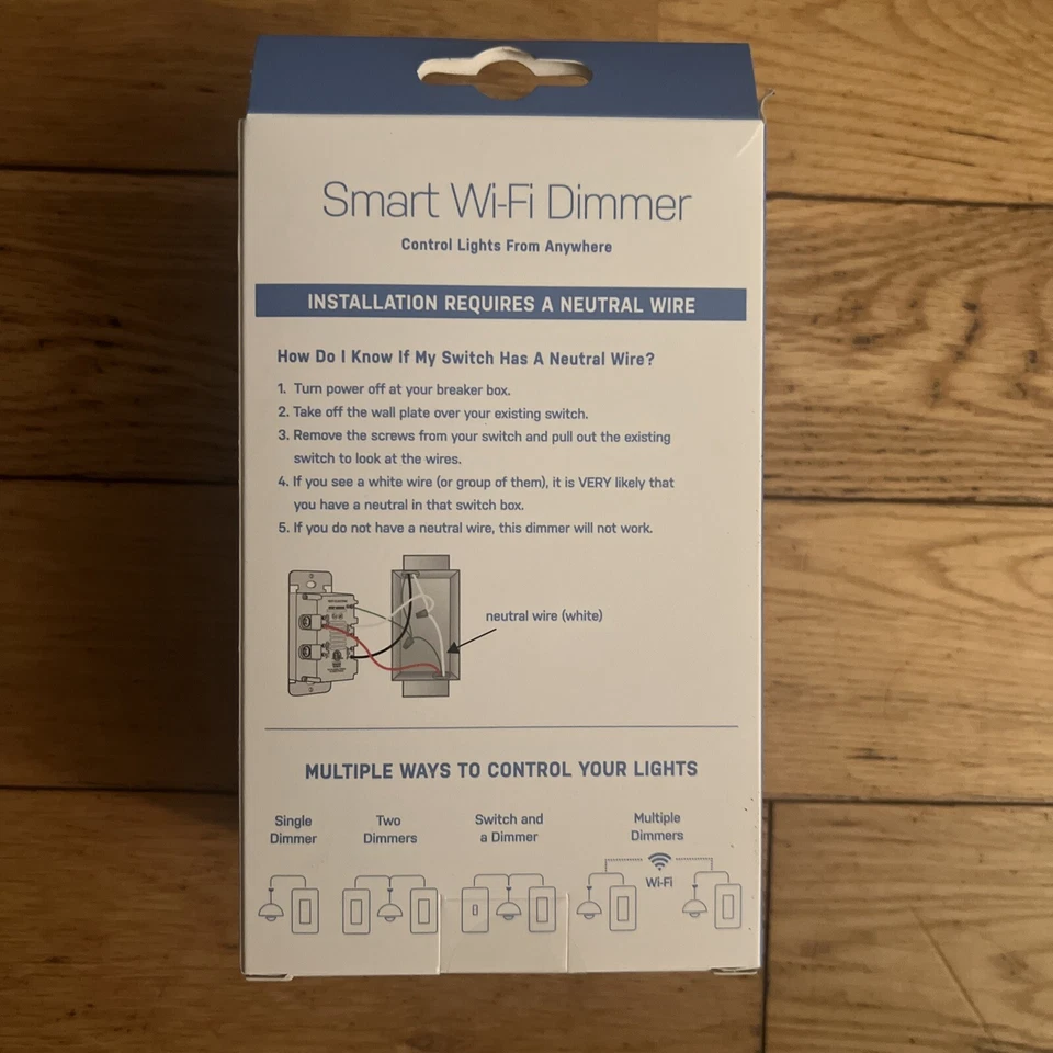 Feit Smart Wi-Fi LED Dimmer Switch 3 WAY Works with Alexa Google Siri - Image 3 of 4