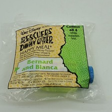 McDonald's Happy Meal Toy 1990 Rescuers Down Under Bernard Bianca NIB New