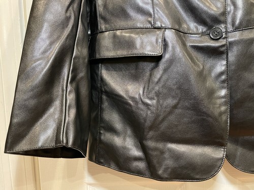 Women's Oversized Jacket Faux Leather Blazer - ASOS DESIGN - Size US6 - New - Picture 6 of 14