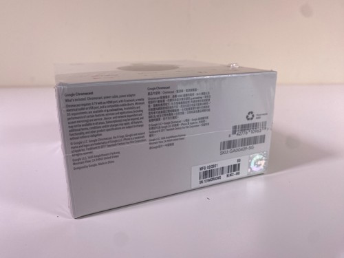 Google Chromecast 3a generazione HD NUOVO sigillato streaming multimediale digitale antracite nc2-6a5 - Foto 5 di 6