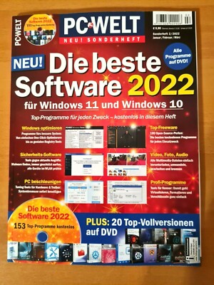 PC WELT SONDERHEFT + DVD ''Die beste Software 2022'' Januar-März 2022