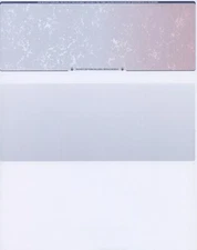 25 Blank Check Stock Paper - Check on Top - Blue/Red Prismatic 