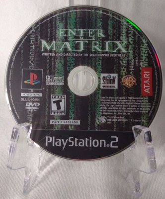 Enter The Matrix 2003 Sony PlayStation 2 PS2 Video Game Disc Only TESTED
