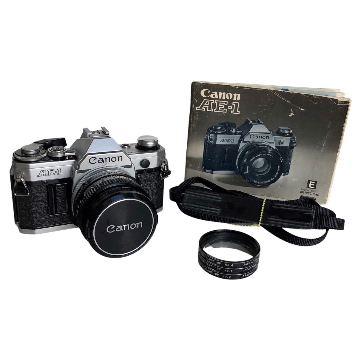 Canon AE-1 35mm SLR Film Camera with Canon Lens FD 50mm 1